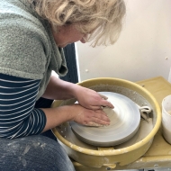 Pottery class, Throwing