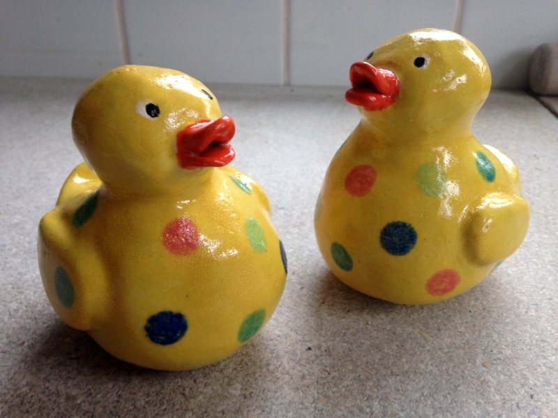 Ducks, kids pottery classes