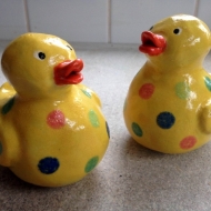 Ducks, kids pottery classes
