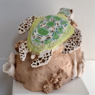 Garden Turtle, kids pottery classes