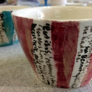 Poem pots, pottery classes and courses